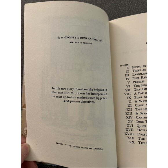 02 The House on the Cliff (1959-Brown End Page): 🕵🏻Hardy Boys Book Blue-Back - Picture 8 of 10